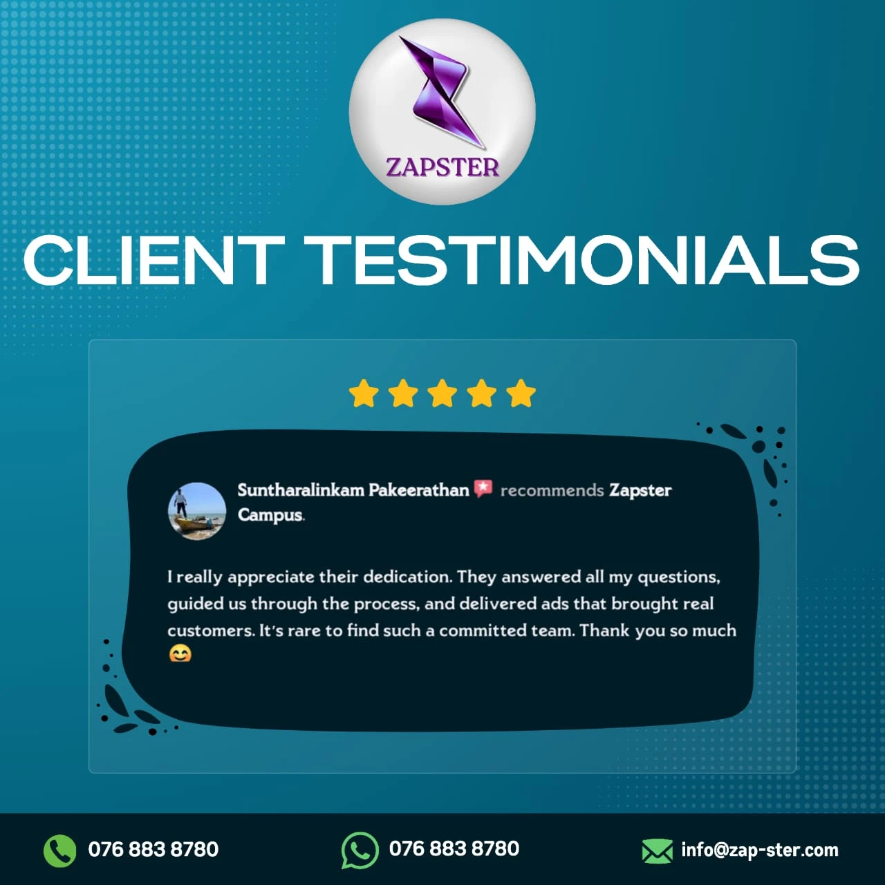 Client Reviews Zapster (10)