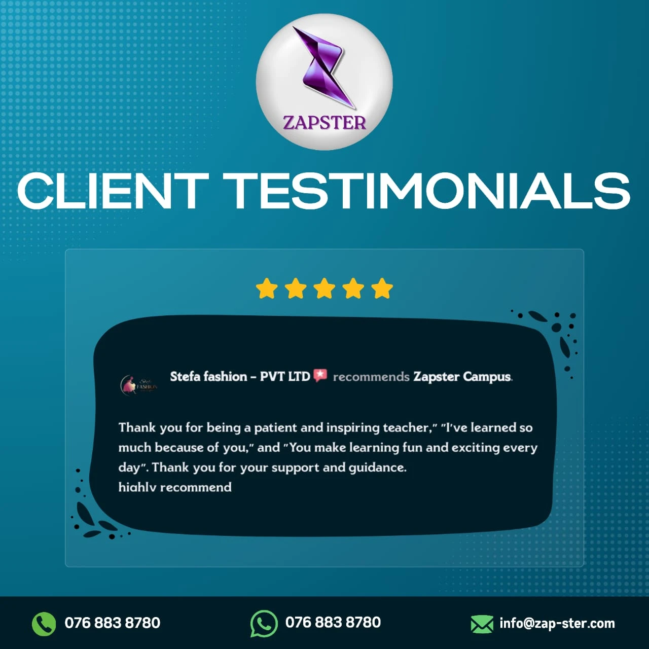 Client Reviews Zapster (7)