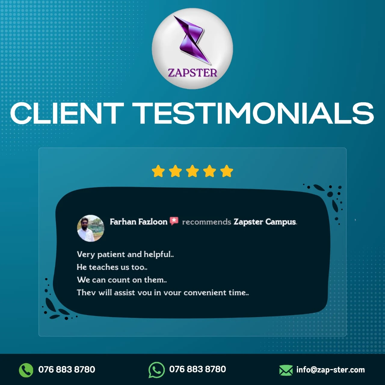 Client Reviews Zapster (9)
